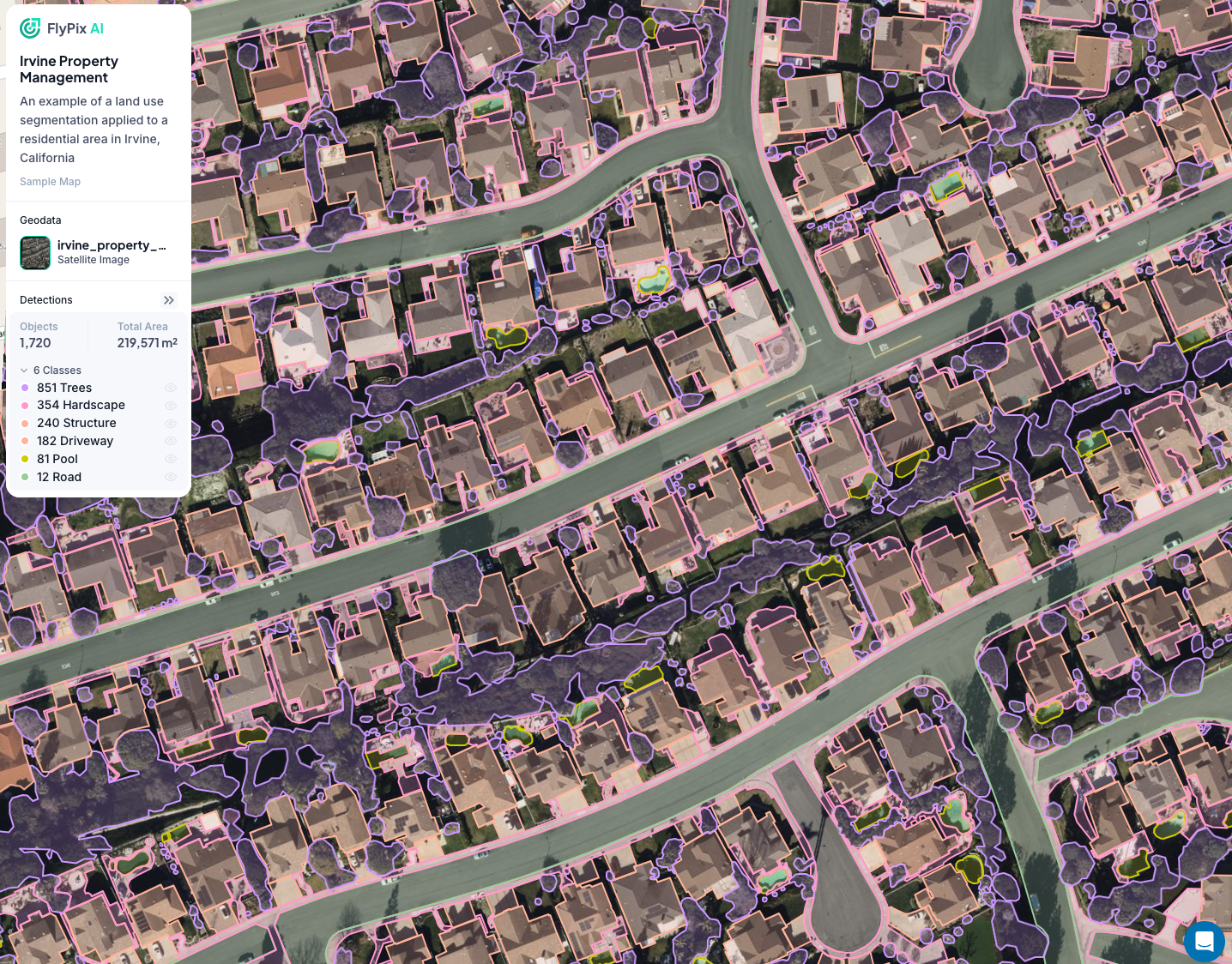 screenshot of FlyPix AI
